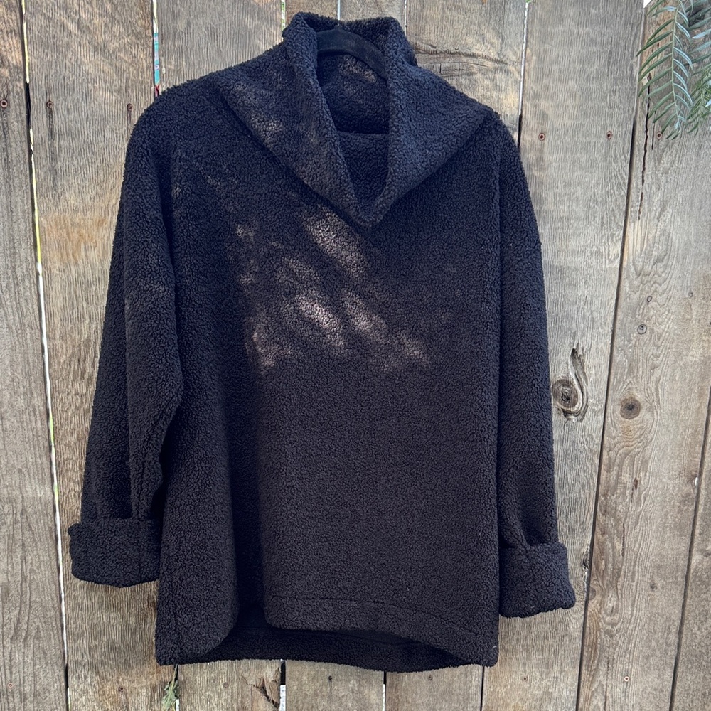 LOFT Black Cowl Neck Sweater